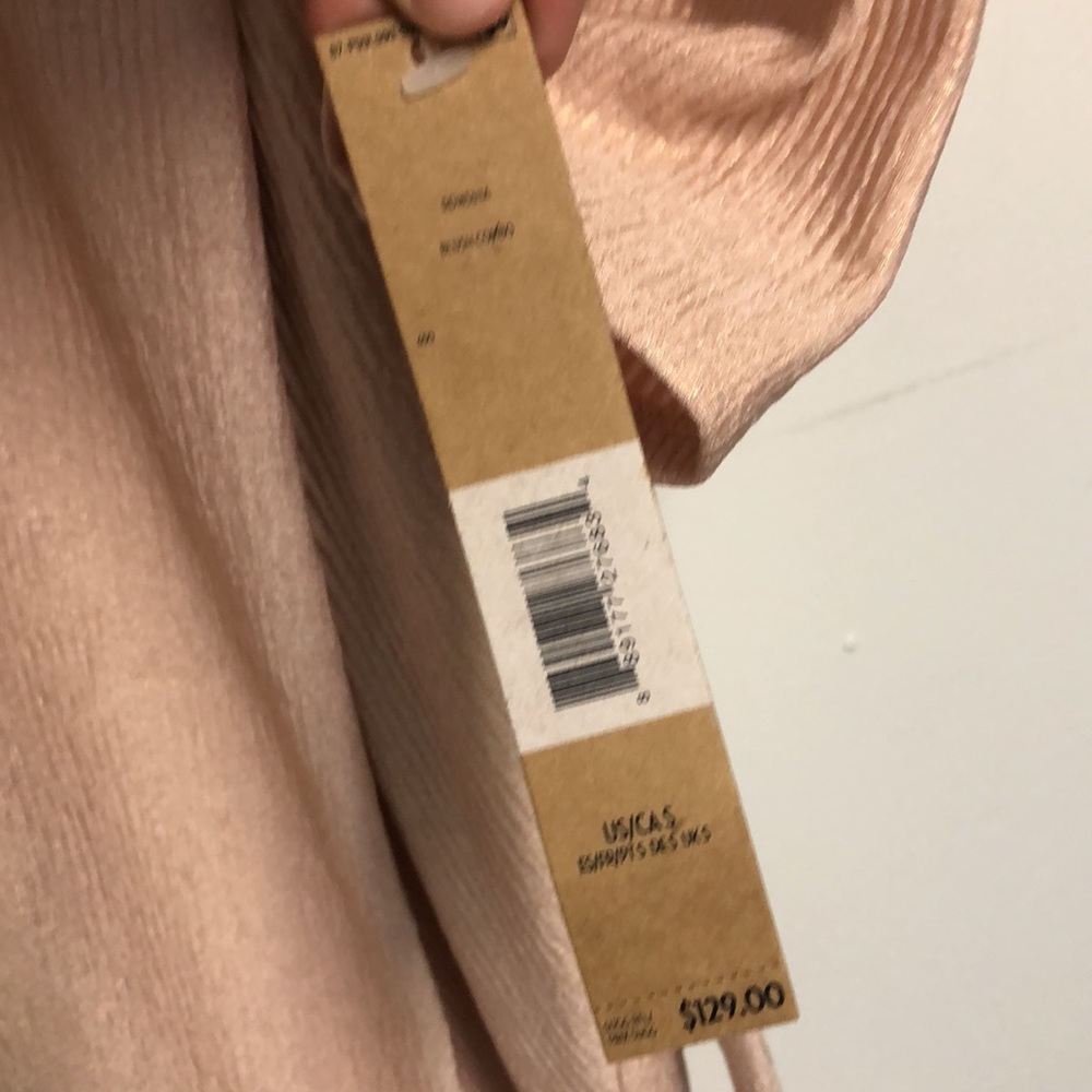 Rachel Roy Pink Longsleeve Rib Knit Foil Dress - Picture 5 of 8